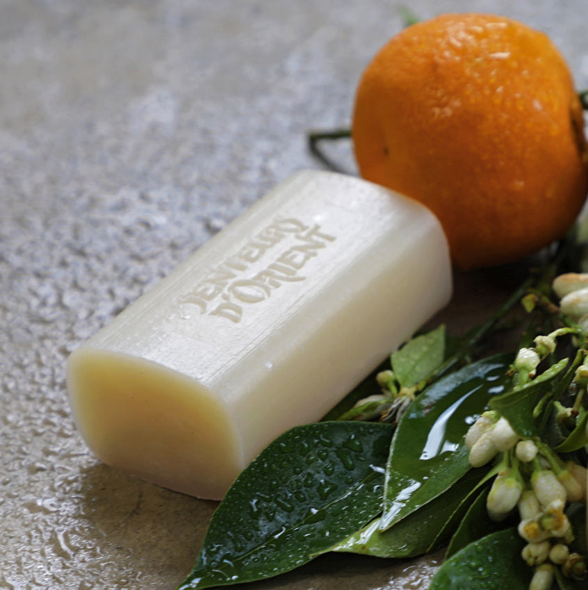 Orange Blossom natural rough-cut bar soap - refreshing citrus bar with essential oils - artisan Lebanese