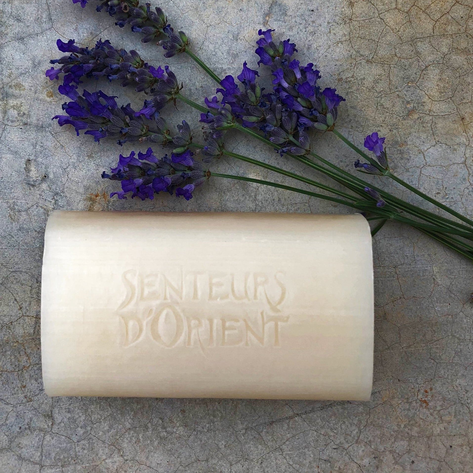 Lavender natural rough-cut bar soap - relaxing lavender bar with essential oils - artisan Lebanese soap